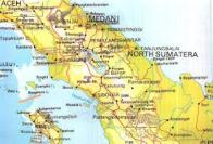 North Sumatra map